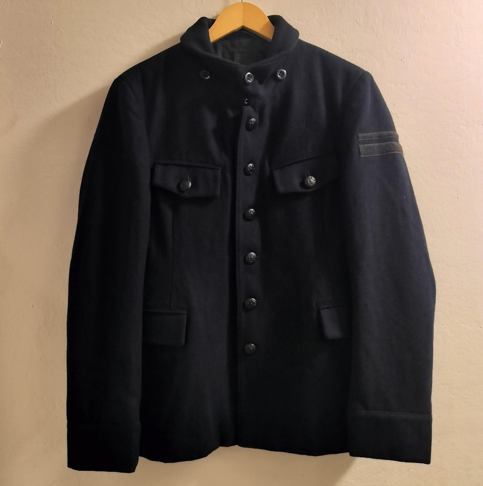 Troy Smith Men's D Black Military Style Jacket
